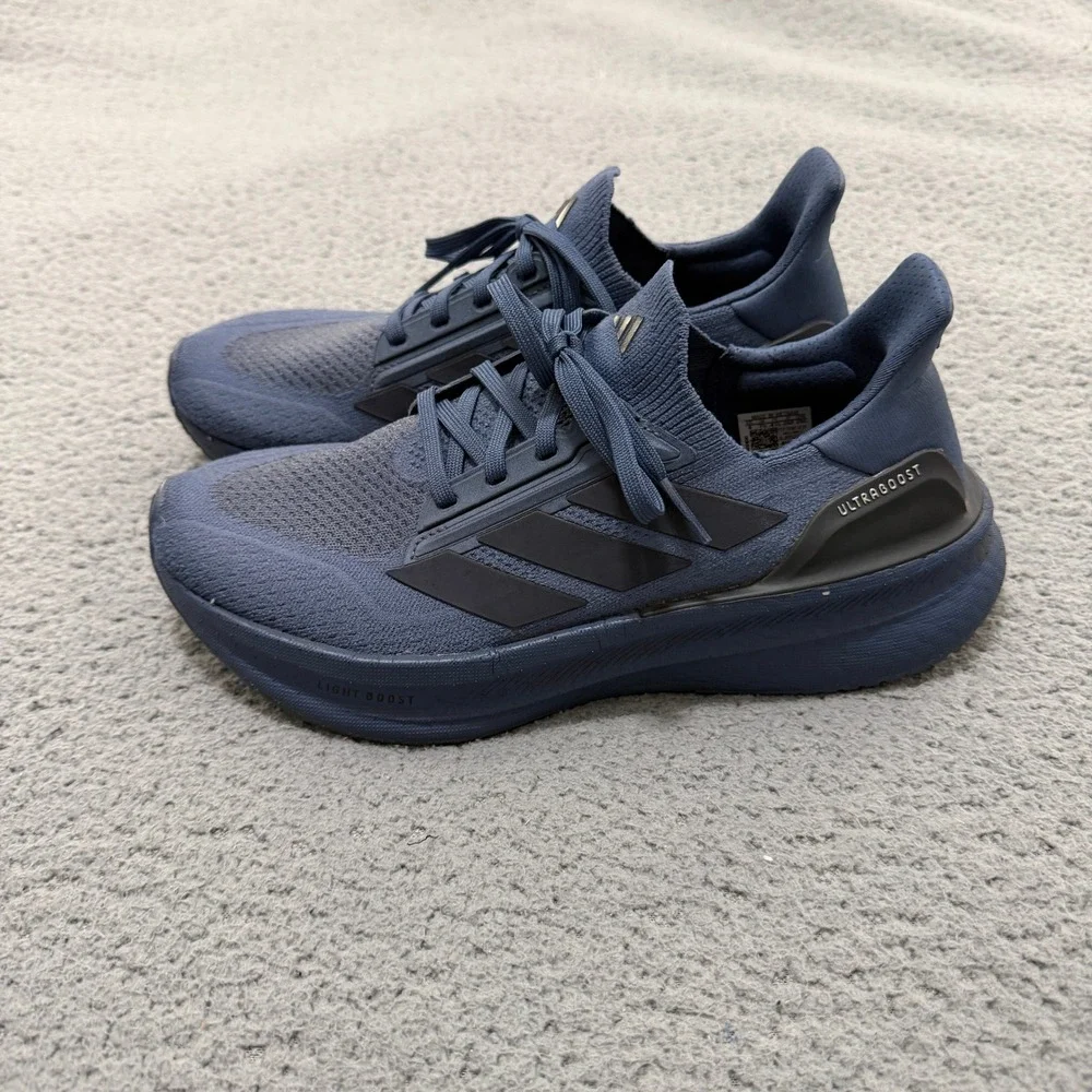 Adidas Ultraboost 5X Running Shoes Mens 8 Navy Blue Lace Up Sneaker